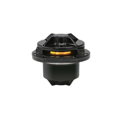 Air bearing polygon scanner on a white background