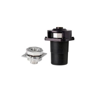 Ball bearing polygon scanner on a white background