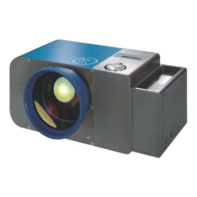 Fiber Rhino scan head on a white background