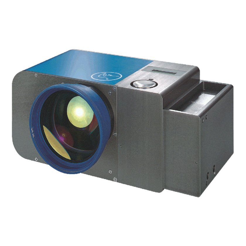 Fiber Rhino scan head on a white background