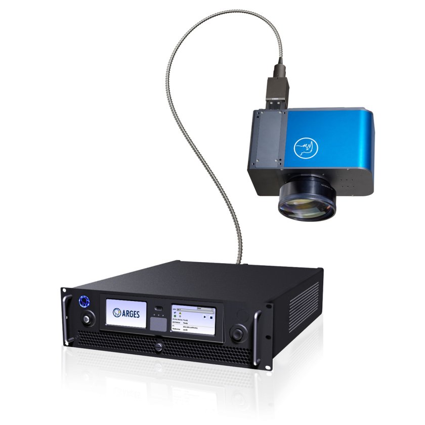 Fiber Rhino scan head on a white background