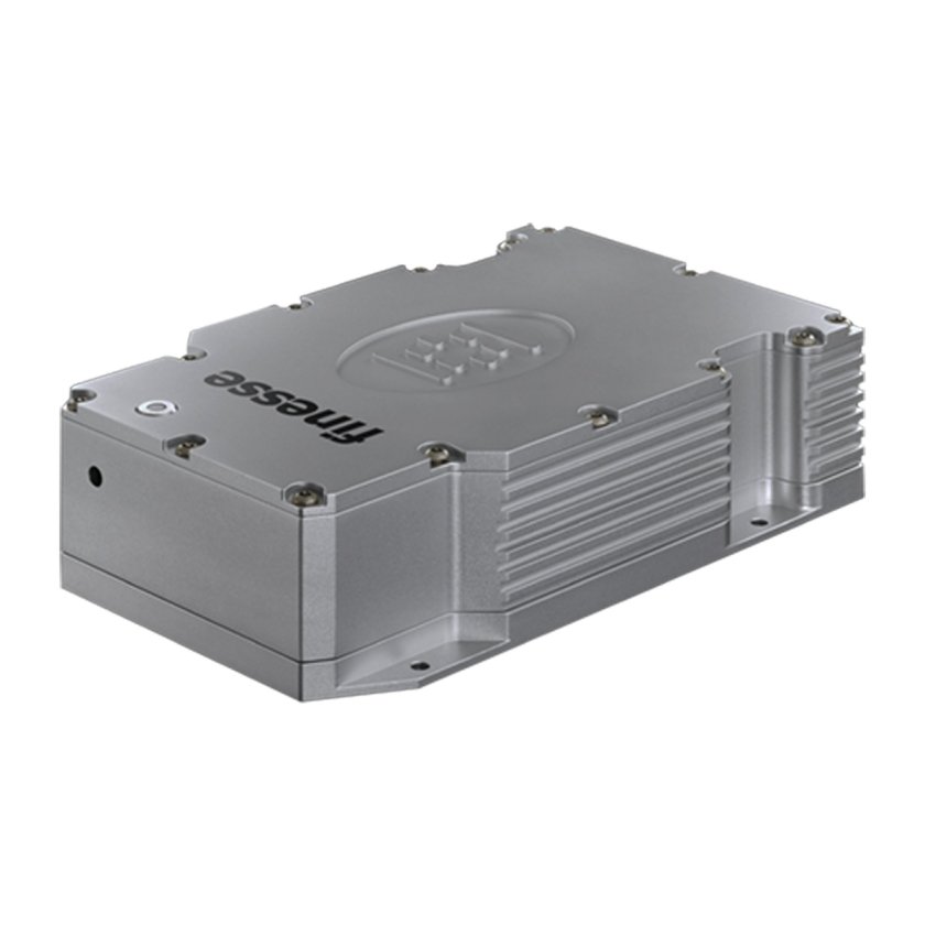 Finesse solid-state continuous wave laser on a white background