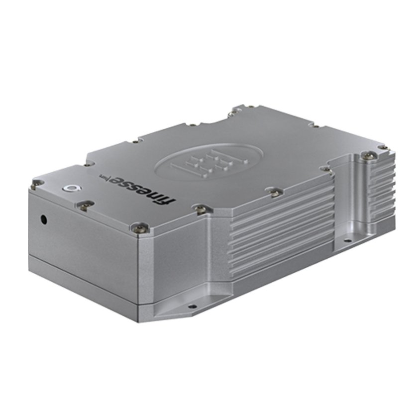 Finesse solid-state continuous wave laser on a white background