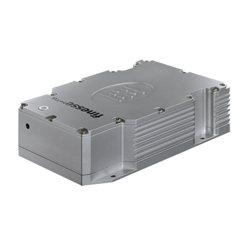 Finesse solid-state continuous wave laser on a white background
