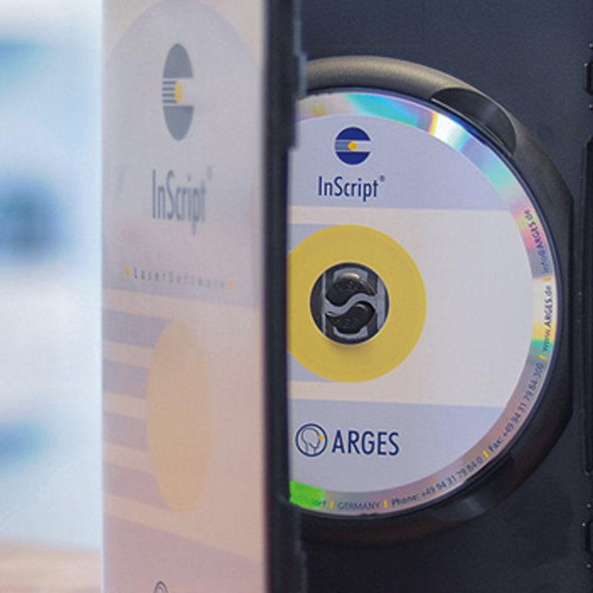 InScript laser marking software in a case