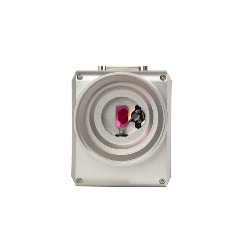 MOVIA scan head on a white background