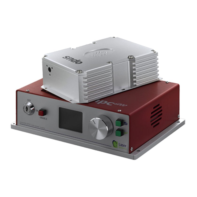 Opus solid-state continuous wave laser on a white background