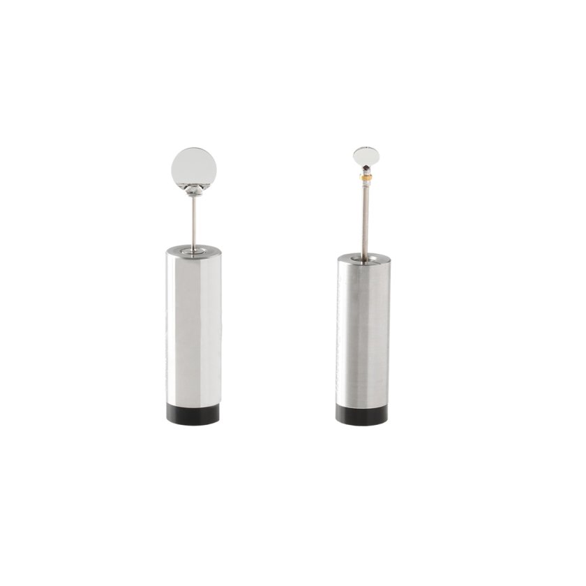 CRS resonant scanner on a white background