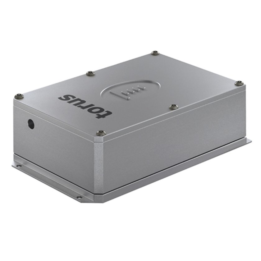 Torus solid-state continuous wave laser on a white background