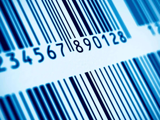 Barcode labels illustrating different ISO barcode standards