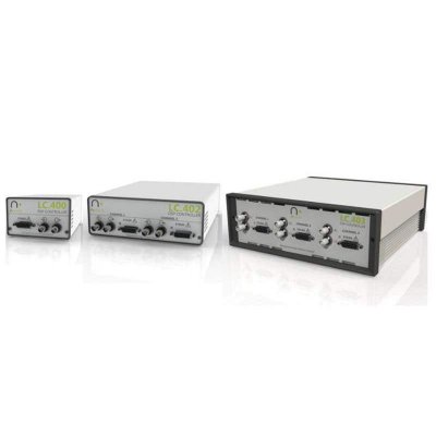 LC.400 Series enclosed piezo controller on white background