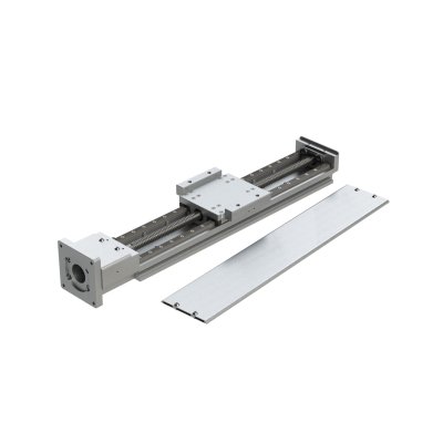LGS33 linear guide stage, 33 mm height, on white background