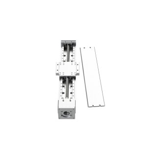 LGS33 linear guide stage, 33 mm height, on white background