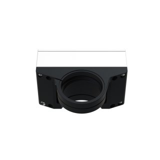 nPFocus1000 long‑travel piezo Z‑axis focus stage on white background