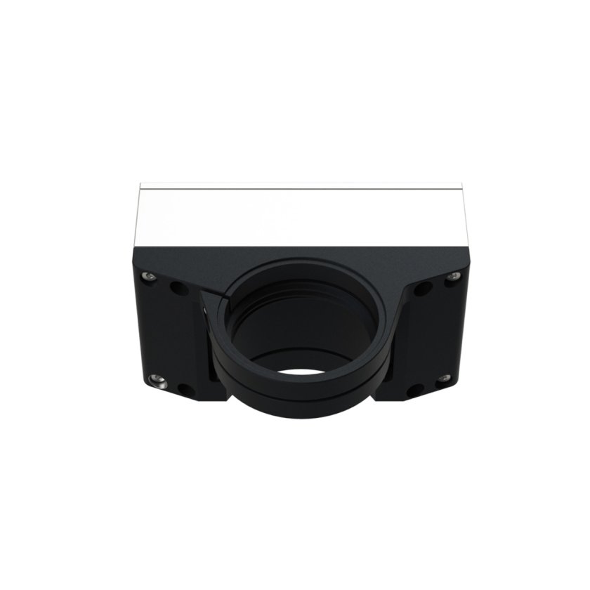 nPFocus1000 long‑travel piezo Z‑axis focus stage on white background