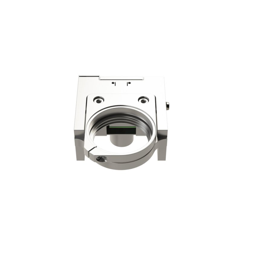 nPFocus100 piezo Z‑axis focus stage on white background