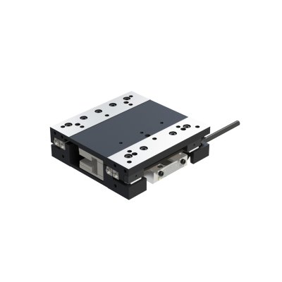 nPL70S linear motor stage on white background