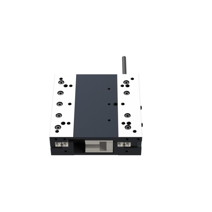 nPL70S linear motor stage on white background