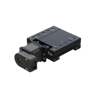 nPS70 compact stage with cross‑roller bearings on white background