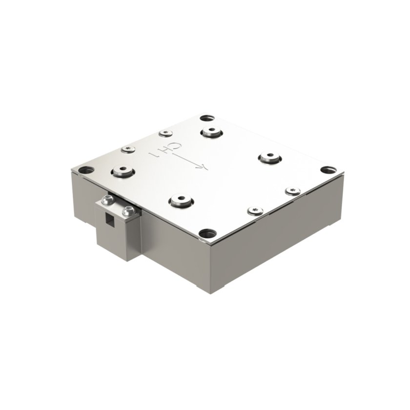 nPX300 compact piezo stage on white background