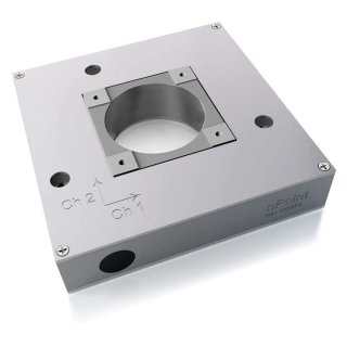 nPXY 100‑100 high‑precision piezo XY stage on white background