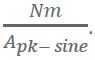 Nm / Apk-sine
