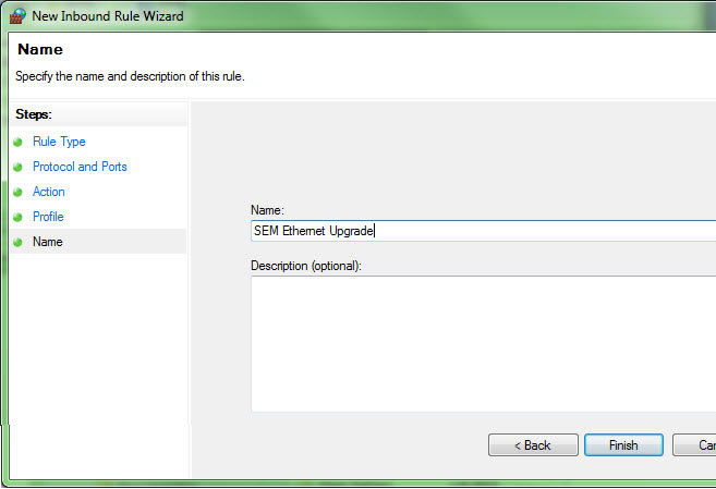 Windows Firewall Configuration