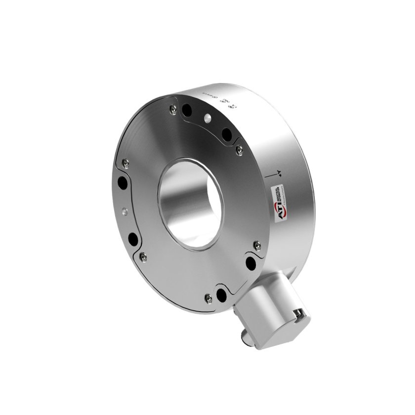 A force torque sensor with a large through hole