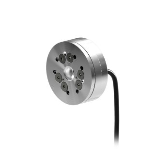 A small force torque sensor with external wire from radial port