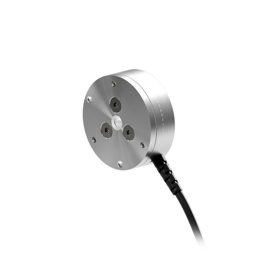A small force torque sensor with external wire from radial port