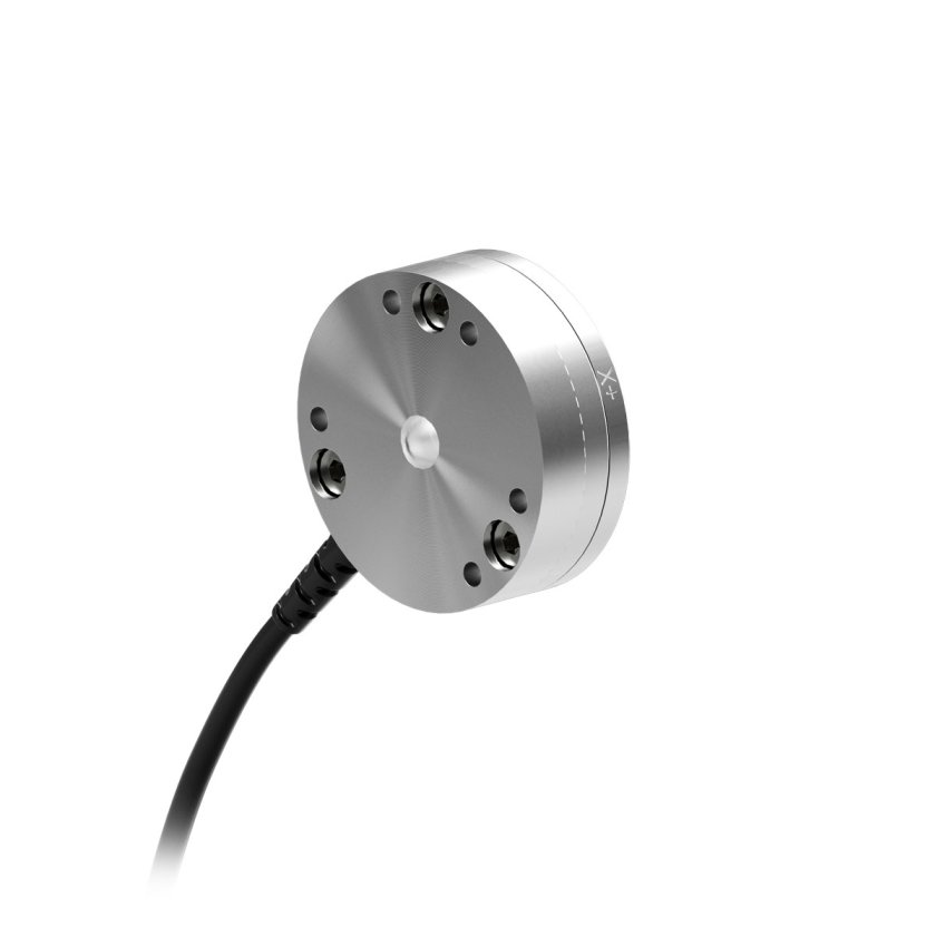 A small force torque sensor with external wire from radial port