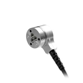 A small force torque sensor with external wire from radial port