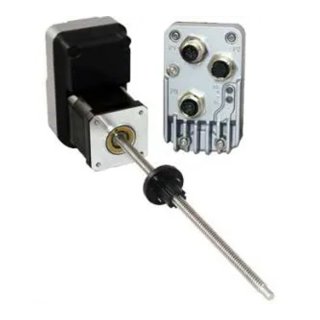 An image of a Liberty MDrive LMD17 NEMA 17 CANopen External Linear Actuator stepper motor with M12 Connectors